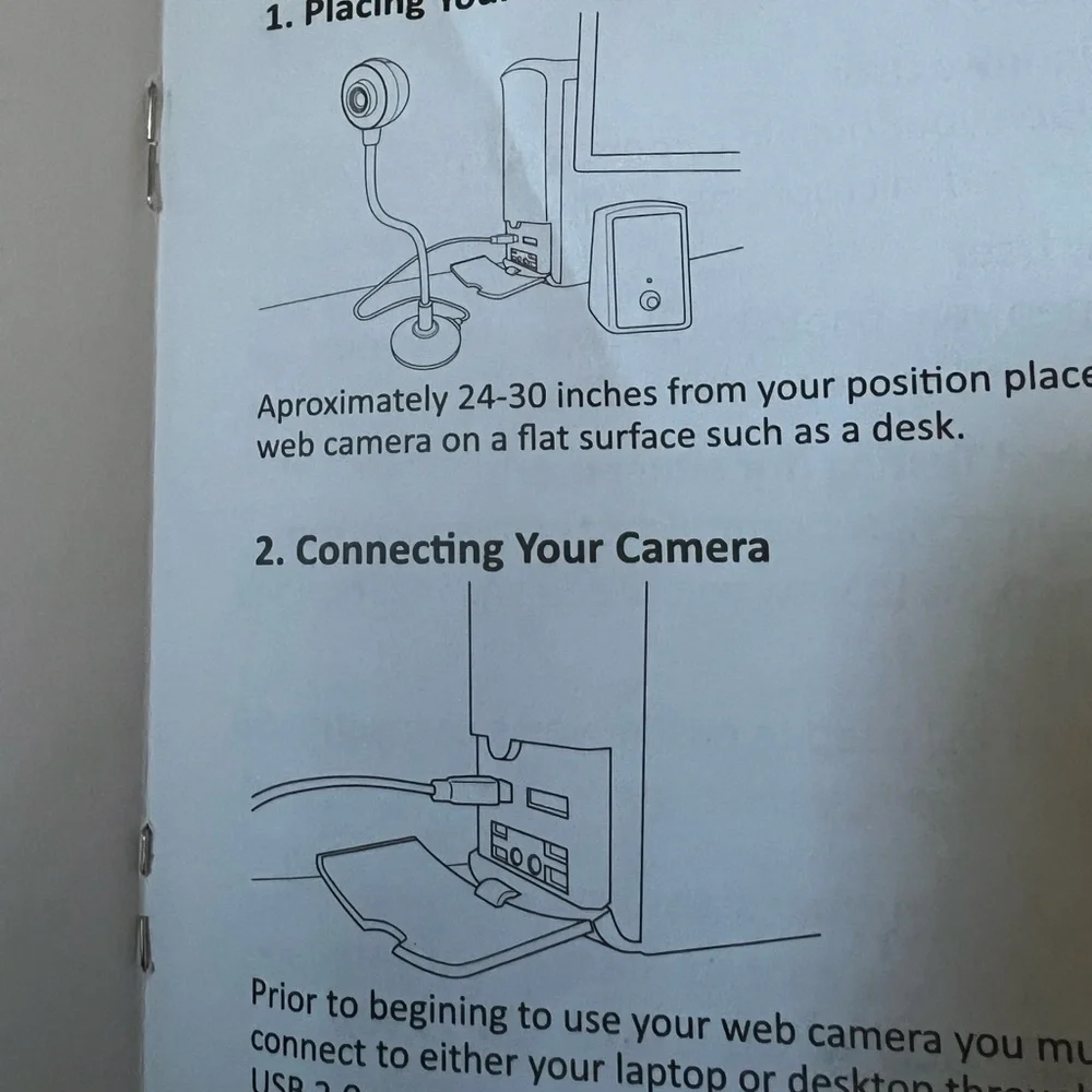 High-Definition Black Web Camera for proctored Exams